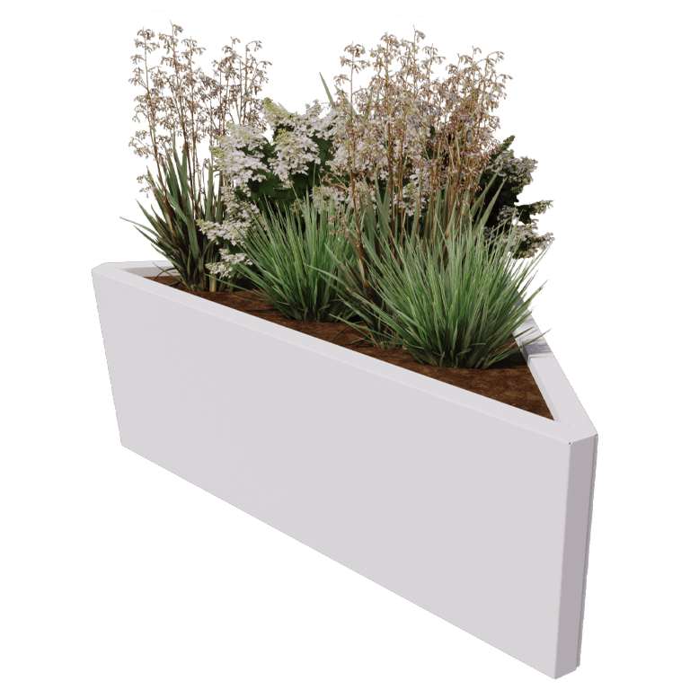 Cortenový kvetináč - Trojuholník Rôznoramenný - 112,2 x 60,5 cm