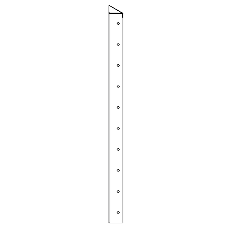 Oceľový kvetináč - Rohový diel 90° - 100 cm