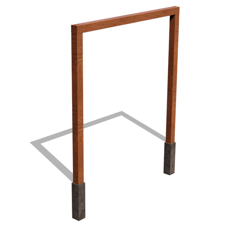 Cortenová pergola - Rovný - 250 x 230 cm