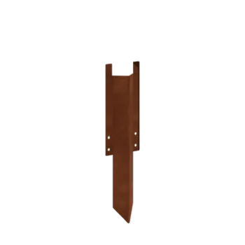 Kotviaci kolík z cortenovej ocele - Výška obruby 22 / 25 cm