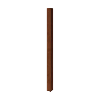 Cortenový stĺpik na oplotenie záhrady - 12 x 12 x 200 cm