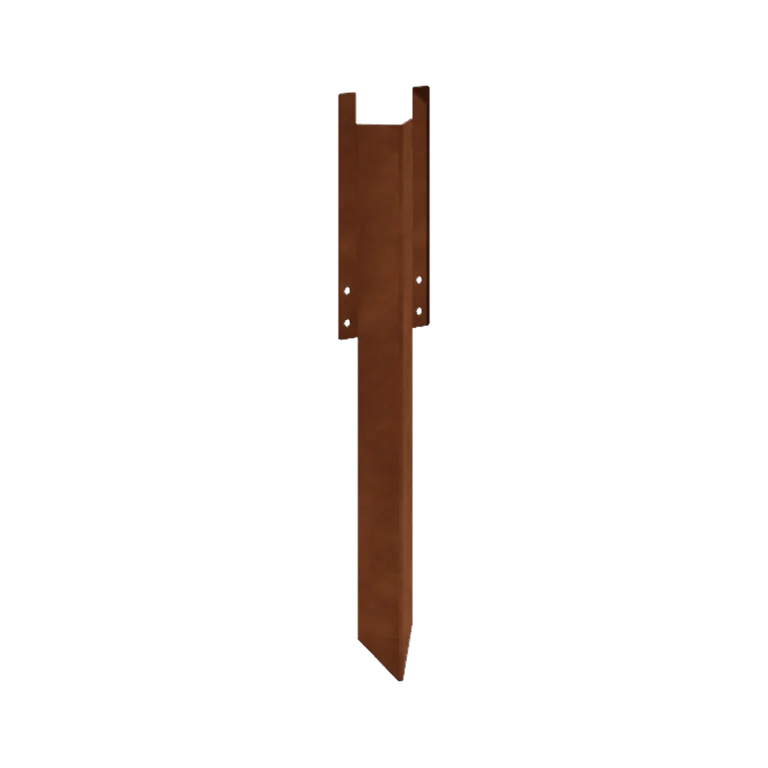 Kotviaci kolík z cortenovej ocele - Výška obruby 34 / 37,5 cm