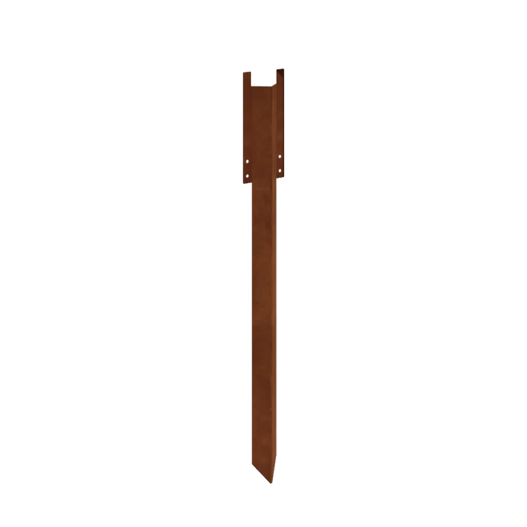 Kotviaci kolík z cortenovej ocele - Výška obruby XL 45 cm