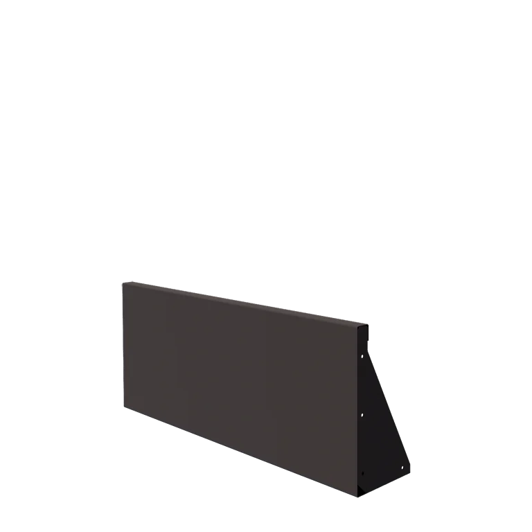 Oceľový oporný múr - Rovný - 100 x 40 cm - Iná farba RAL
