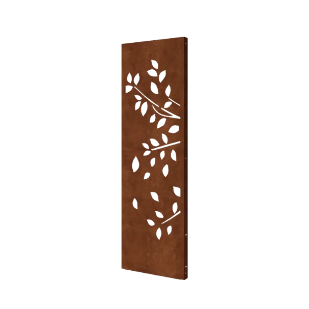 Cortenový plotový panel - Strom - Deel 1 - 60 x 6 x 190 cm