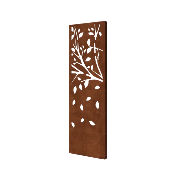 Cortenový plotový panel - Strom - Deel 3 - 60 x 6 x 190 cm