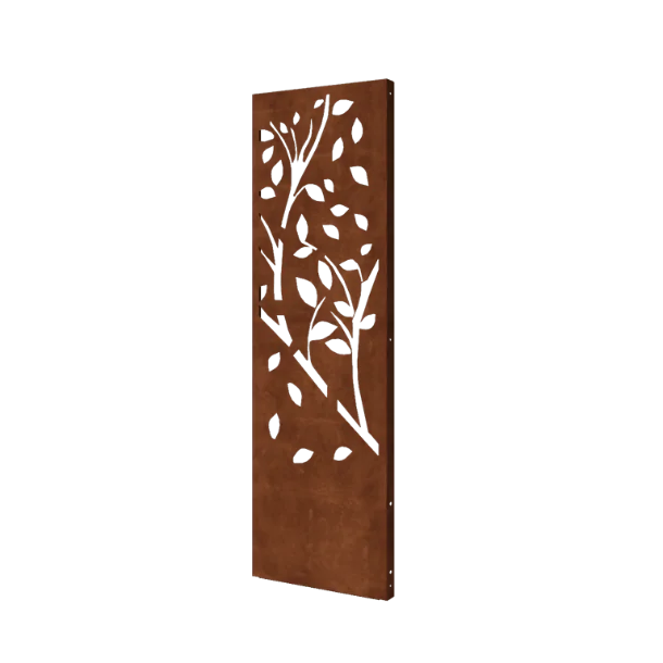Cortenový plotový panel - Strom - Deel 4 - 60 x 6 x 190 cm