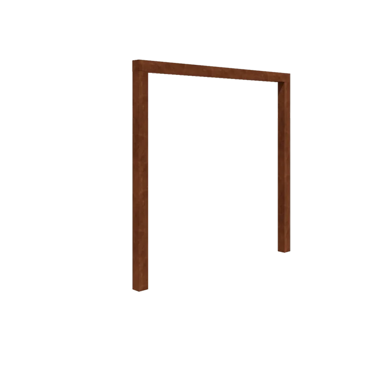 Cortenová pergola - Rovný - 250 x 230 cm - Bez betónovej pätky