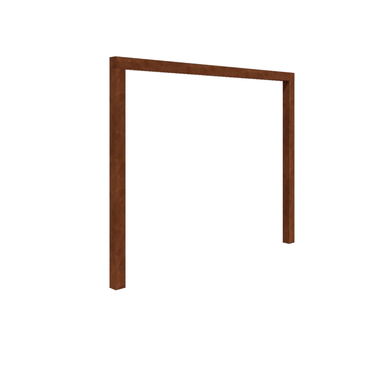 Cortenová pergola - Rovný - 300 x 230 cm - Bez betónovej pätky