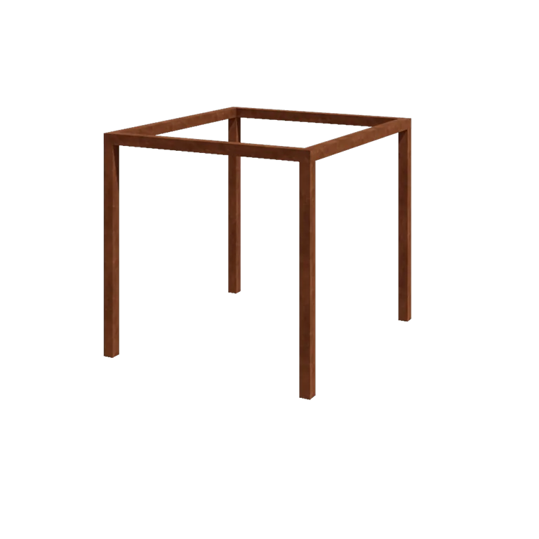 Cortenová pergola - Štvorec - 274 x 250 x 230 cm - Bez betónovej pätky