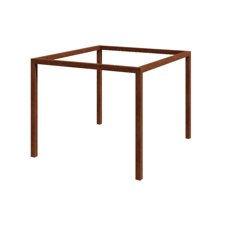 Cortenová pergola - Štvorec - 324 x 300 x 230 cm - Bez betónovej pätky