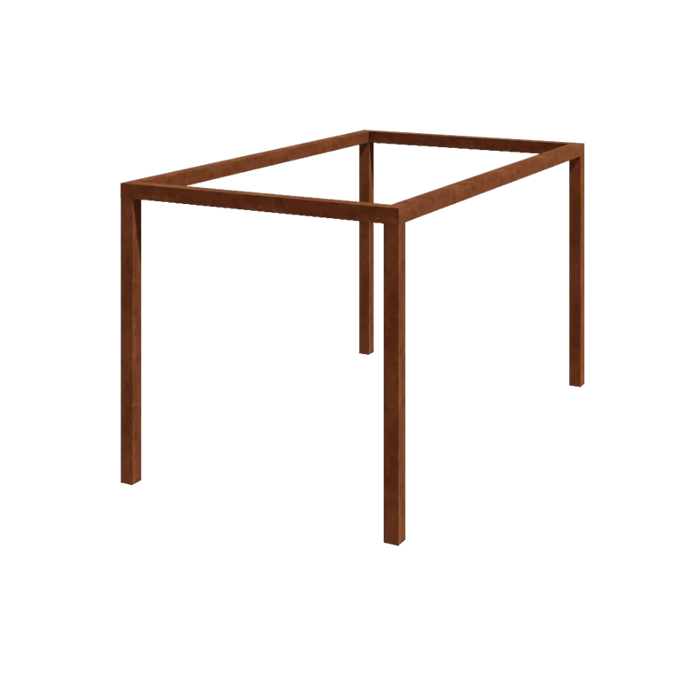 Cortenová pergola - Obdĺžnik - 424 x 250 x 230 cm - Bez betónovej pätky