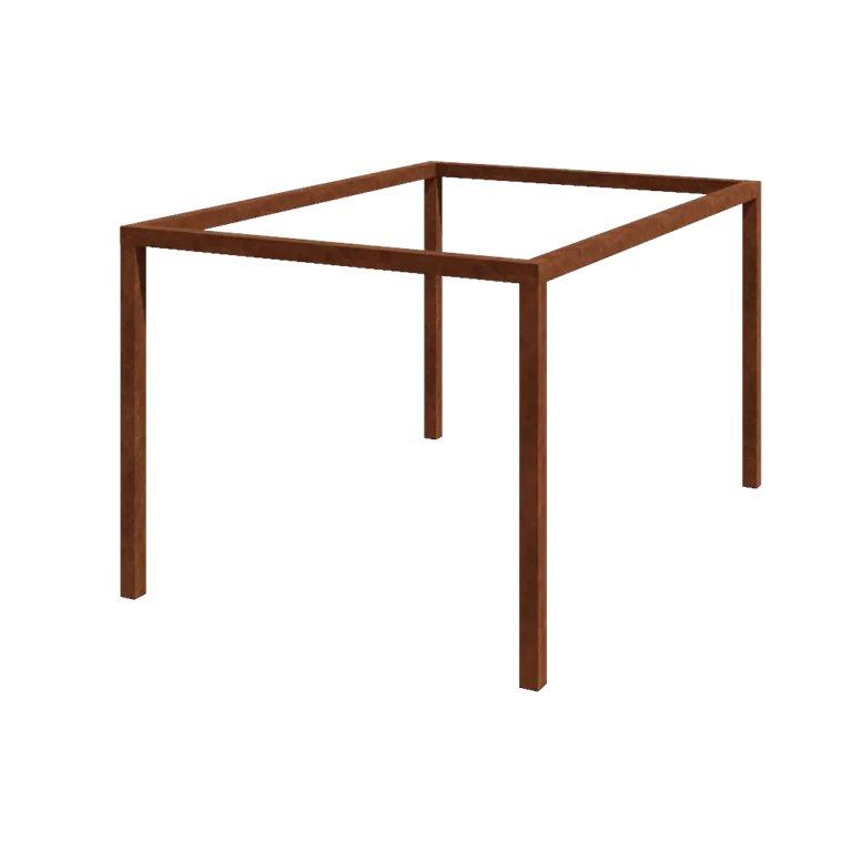 Cortenová pergola - Obdĺžnik - 424 x 300 x 230 cm - Bez betónovej pätky