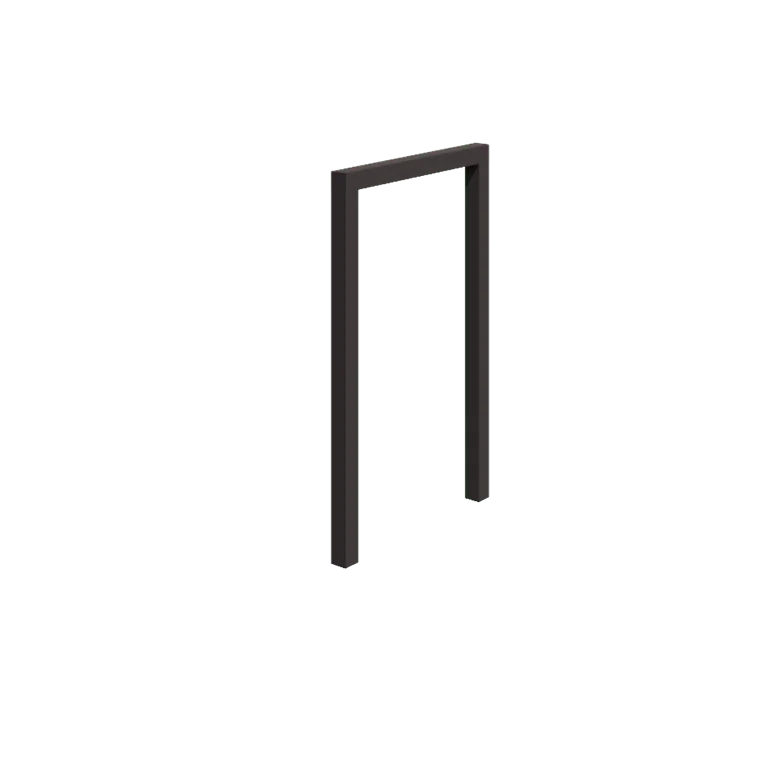 Oceľová pergola - Rovný - 150 x 230 cm - RAL7016 matný (antracitová sivá) - Bez betónovej pätky