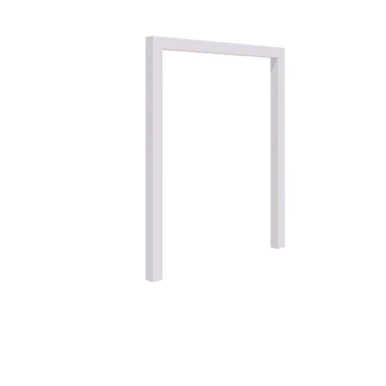 Oceľová pergola - Rovný - 200 x 230 cm - RAL9010 matný (biela) - Bez betónovej pätky