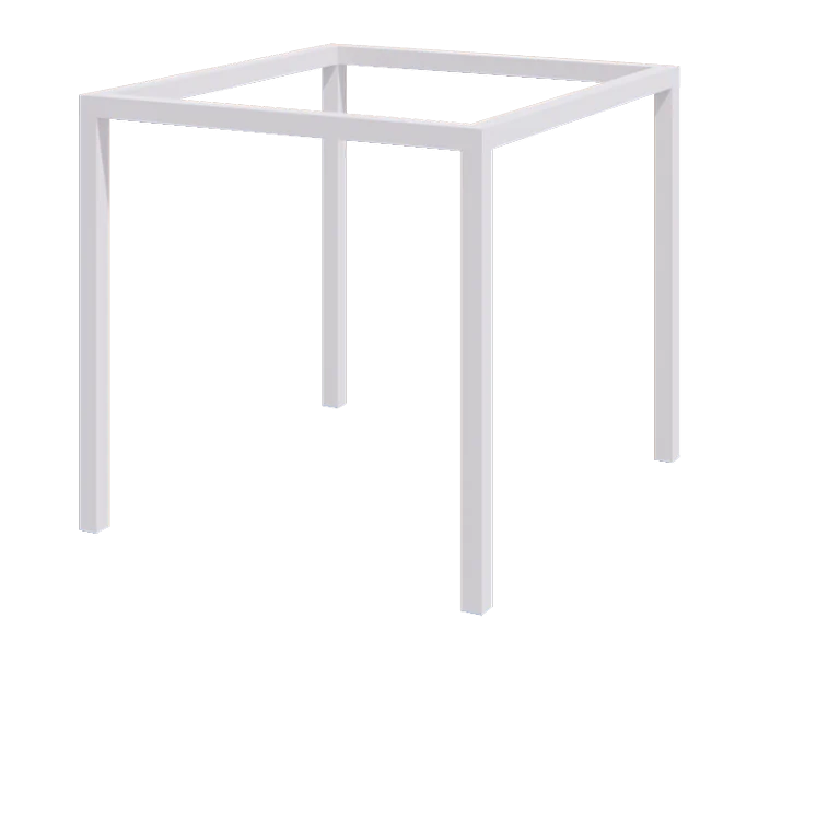 Oceľová pergola - Štvorec - 274 x 250 x 230 cm - RAL9010 matný (biela) - Bez betónovej pätky