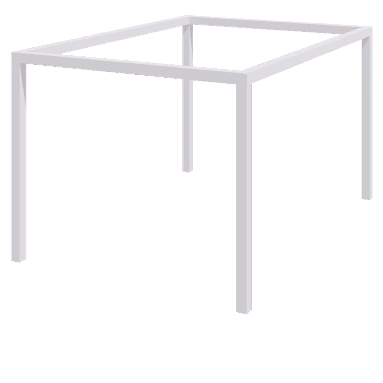 Oceľová pergola - Obdĺžnik - 424 x 300 x 230 cm - RAL9010 matný (biela) - Bez betónovej pätky