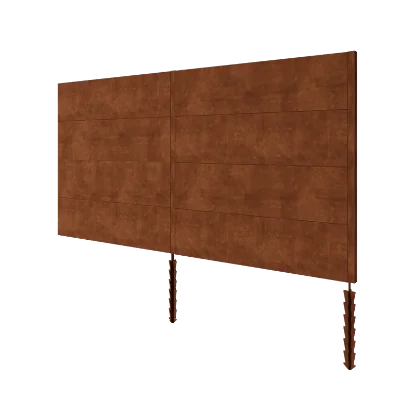 Plot z cortenovej ocele H4 - Kompletná sada - 372 x 6 x 190 cm