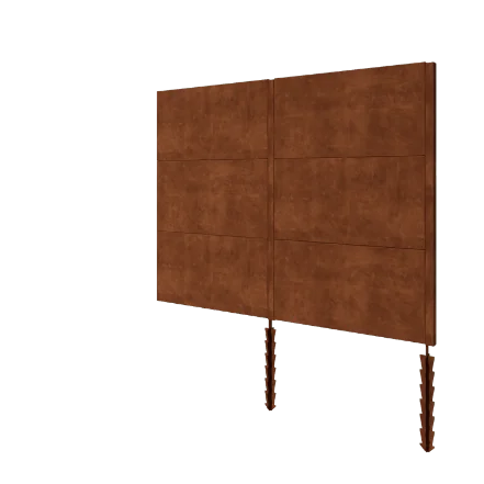 Plot z cortenovej ocele H3 - Kompletná sada - 252 x 6 x 190 cm