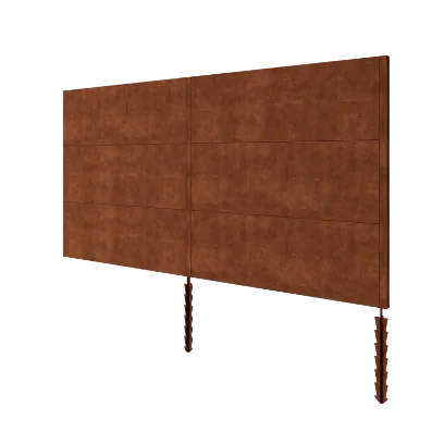 Plot z cortenovej ocele H3 - Kompletná sada - 372 x 6 x 190 cm