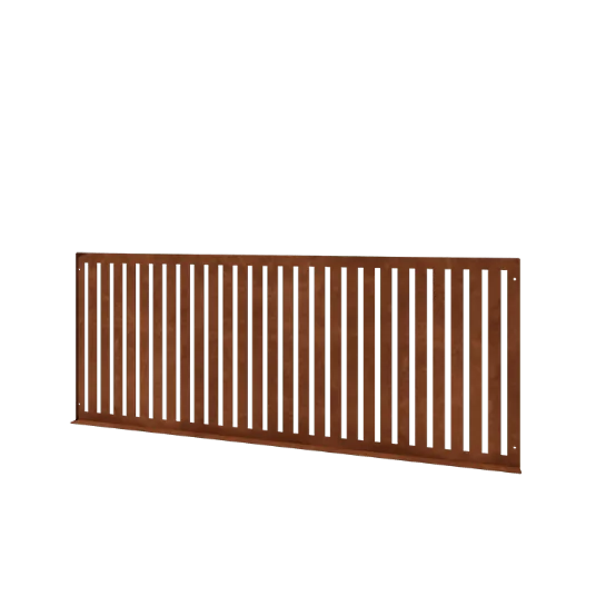 Cortenové plotové pole S - Panel - 149 x 3 x 60 cm