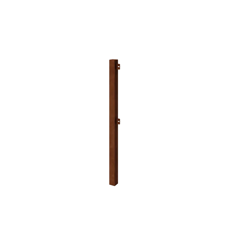 Cortenové plotové pole - Rohový stĺp - 110 cm